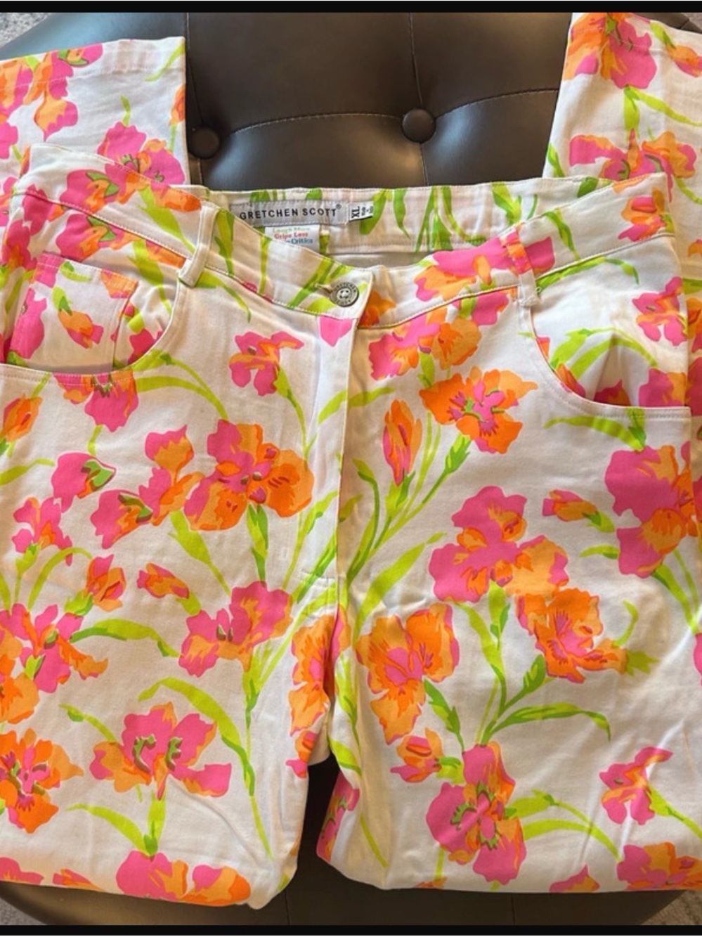 Gretchen Scott Women's Floral Print ankle pant - Picture 1 of 6